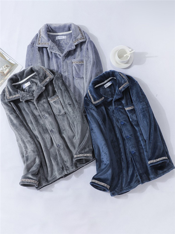 厚手 パジャマ メンズ 冬 暖かい 上下セット あったか 誕生日 お揃い もこもこ ルームウェア 前開き 長袖 プレゼント 秋冬 部屋着 30代40代 