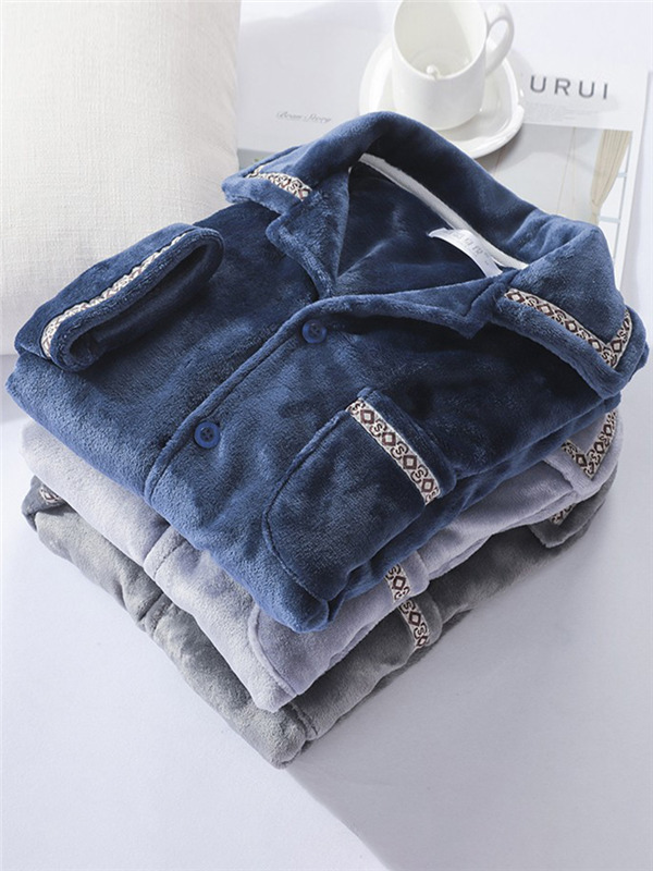 厚手 パジャマ メンズ 冬 暖かい 上下セット あったか 誕生日 お揃い もこもこ ルームウェア 前開き 長袖 プレゼント 秋冬 部屋着 30代40代 