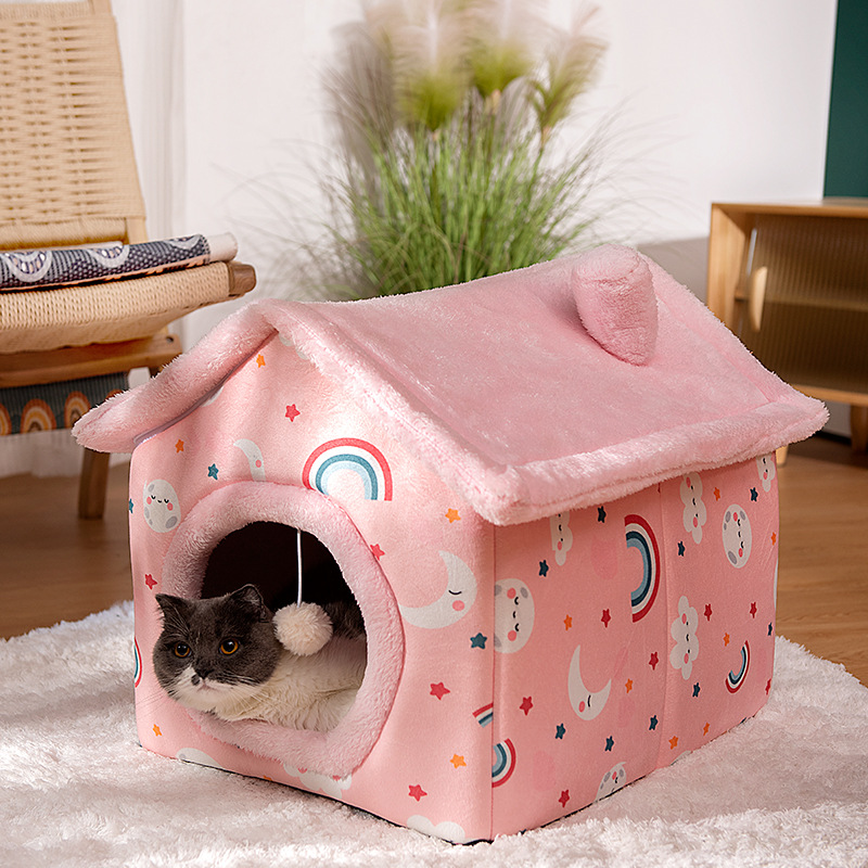 ペットハウス 犬ハウス 猫ハウス ペットベッド 猫ベッド 冬用 PET HOUSE 冬 秋 おしゃれ ふわふわ ドーム型 暖かい ベッド 洗える 折りたたみ 春 犬ベッド 