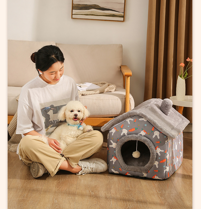 ペットハウス 犬ハウス 猫ハウス ペットベッド 猫ベッド 冬用 PET HOUSE 冬 秋 おしゃれ ふわふわ ドーム型 暖かい ベッド 洗える 折りたたみ 春 犬ベッド 
