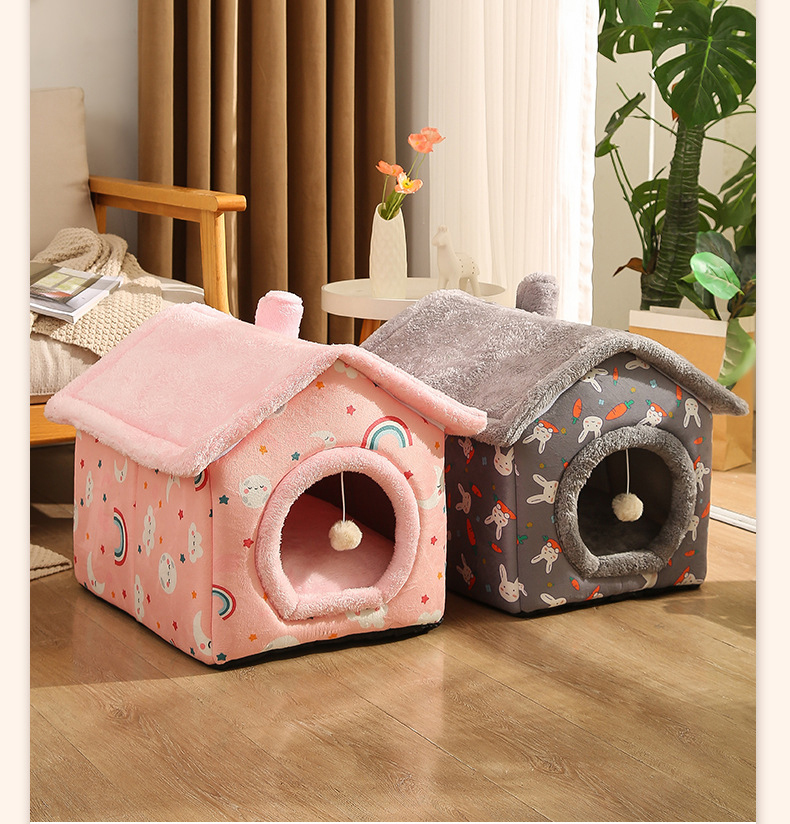 ペットハウス 犬ハウス 猫ハウス ペットベッド 猫ベッド 冬用 PET HOUSE 冬 秋 おしゃれ ふわふわ ドーム型 暖かい ベッド 洗える 折りたたみ 春 犬ベッド 