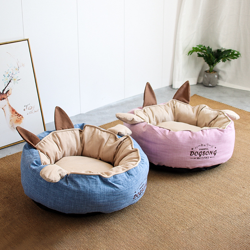 犬 ベッド 大型犬 ペットベッド ベット 春夏 洗える ハウス クッション 滑り止め 猫用 円形 猫ベッド 小型犬 ペット ふわふわ 中型犬 かわいい 室内 猫 おしゃれ