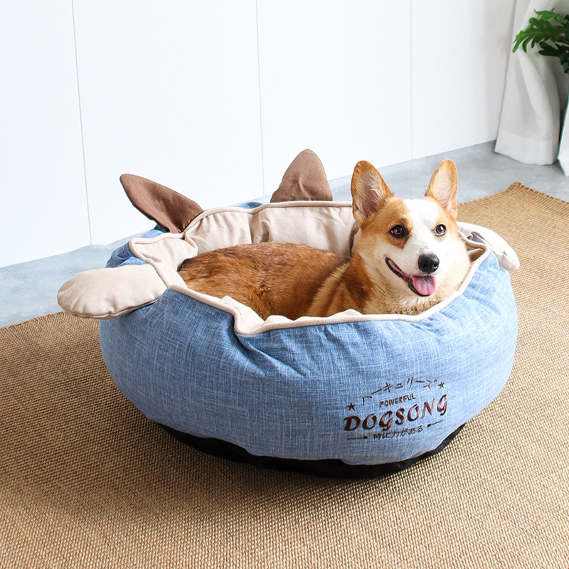 犬 ベッド 大型犬 ペットベッド ベット 春夏 洗える ハウス クッション 滑り止め 猫用 円形 猫ベッド 小型犬 ペット ふわふわ 中型犬 かわいい 室内 猫 おしゃれ