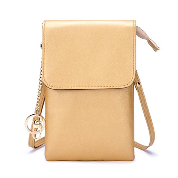 スマホバッグ スマホポーチ ショルダーバッグ マルチポシェット ミニ レディース 縦型 カードホルダー 多機種対応 肩掛け 長さ調節可能 財布 キーリング 