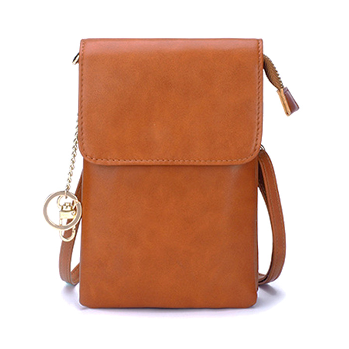 スマホバッグ スマホポーチ ショルダーバッグ マルチポシェット ミニ レディース 縦型 カードホルダー 多機種対応 肩掛け 長さ調節可能 財布 キーリング 