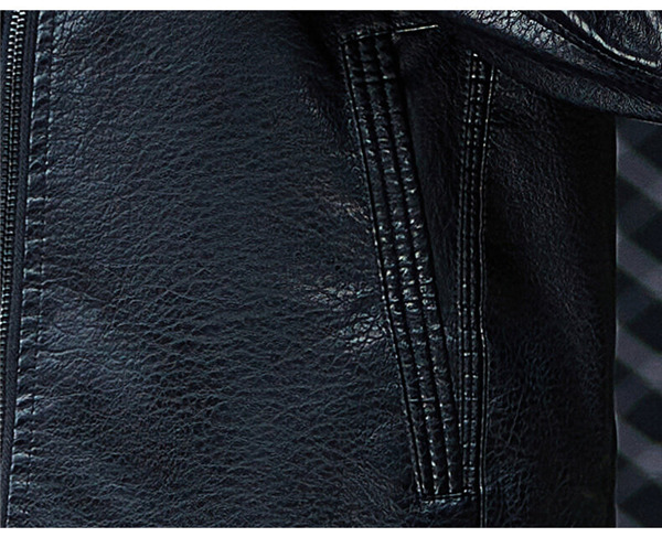 ライダースジャケット メンズ レザージャケット バイク用 革ジャン 立ち襟 無地 ジップアップ 裏起毛 秋冬服 あたたっか 保温 暖かいコート 