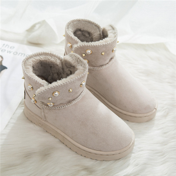 スノーブーツ ムートンブーツ キレイめ レディース ショートブーツ 冬靴 ファー 内ボア スエード 防寒 もこもこ モカシン ブーツ 裏起毛 