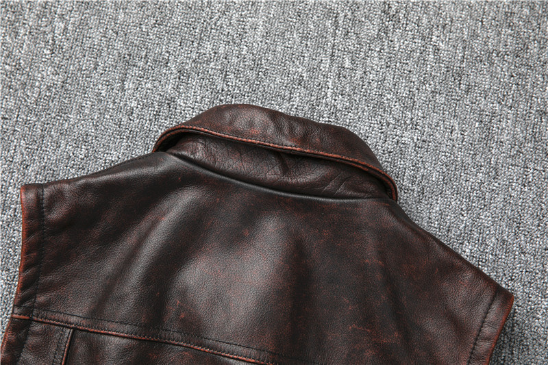 。ベスト バイク用ベスト 。ジャケット 革ジャン ライダースジャケット 牛革 メンズ ヴィンテージ風 レザージャケット 