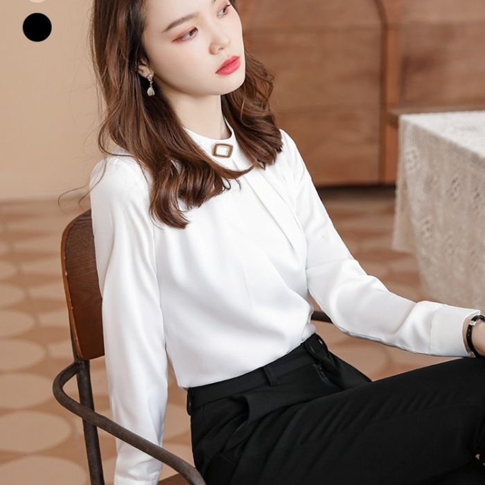 レディースシャツ オフィスシャツ 艶感有り3色選び トップス ブラウス 春夏 きれいめ 着痩 カ ジュアル風 オシャレ 
