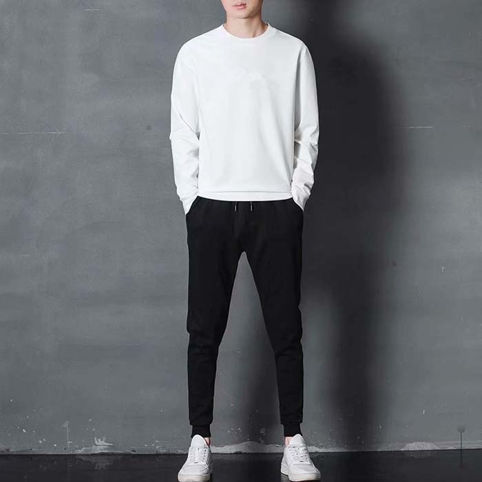 メンズ上下2点セットアップ 春秋 オーバーサイズ カジュアル 通気性 スポーツ 長ズボン カジュアル 長袖 ジャージ 