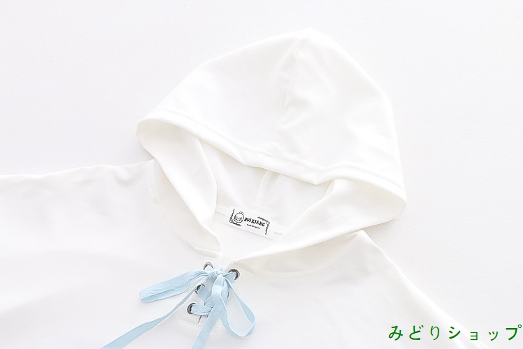 トレーナー ショート 切替 バイ長袖 森ガール レディース  