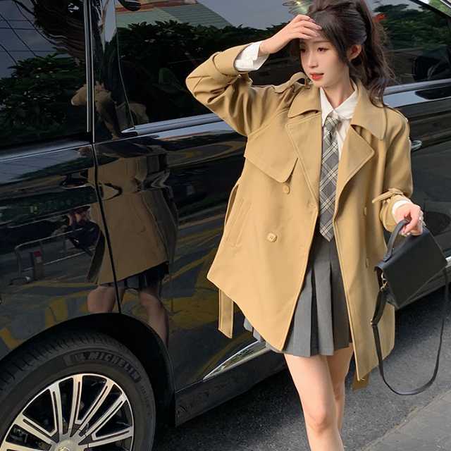 アウター コート トレンチコート ジャケット ミディアムジャケット マキシ ベルト 秋アウター ミディアム丈 冬 秋 上着 キレセク レディース 