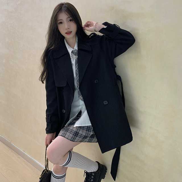 アウター コート トレンチコート ジャケット ミディアムジャケット マキシ ベルト 秋アウター ミディアム丈 冬 秋 上着 キレセク レディース 