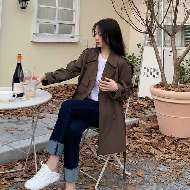 アウター コート トレンチコート ジャケット ミディアムジャケット マキシ ベルト 秋アウター ミディアム丈 冬 秋 上着 キレセク レディース 