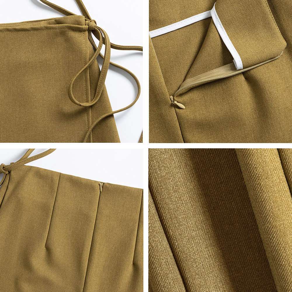 ラップ ロング スカート スリット巻き  