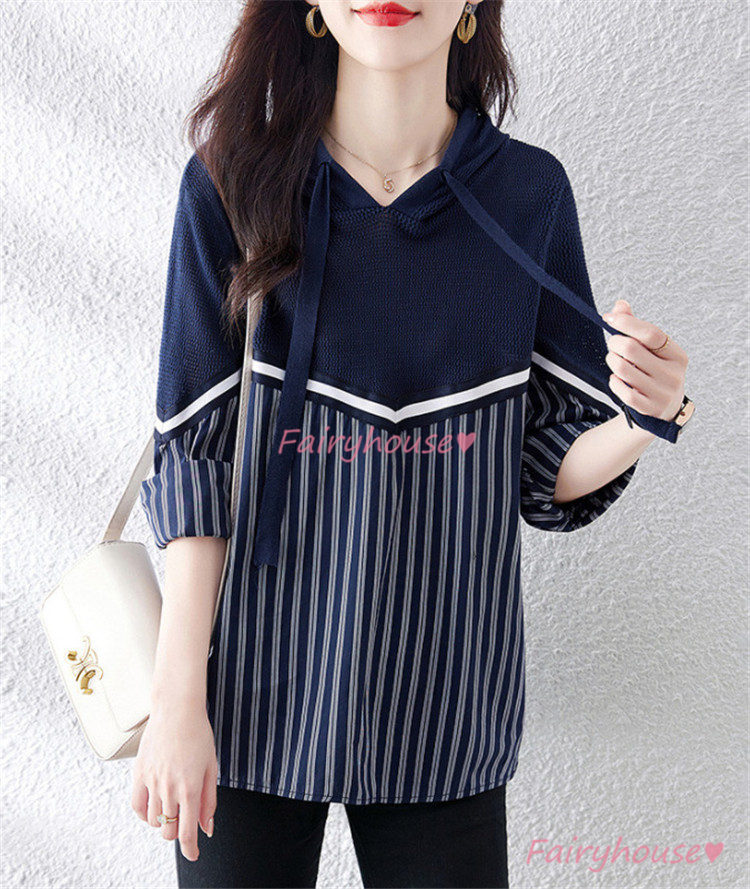 ニット セーター トップス レディース 秋冬 ラウンネック オシャレ 着痩せ 通勤 きれいめ 幾何柄 ニットインナー 帽付き 長袖ニット カジュアルニット 