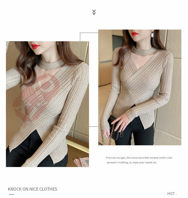 ニットセーター レディース 秋冬 40代 長袖 ニットトップス 送料無料 ゆったりプルオーバー セーター パフスリーブ 無地 ショット丈 厚手 おしゃれ 