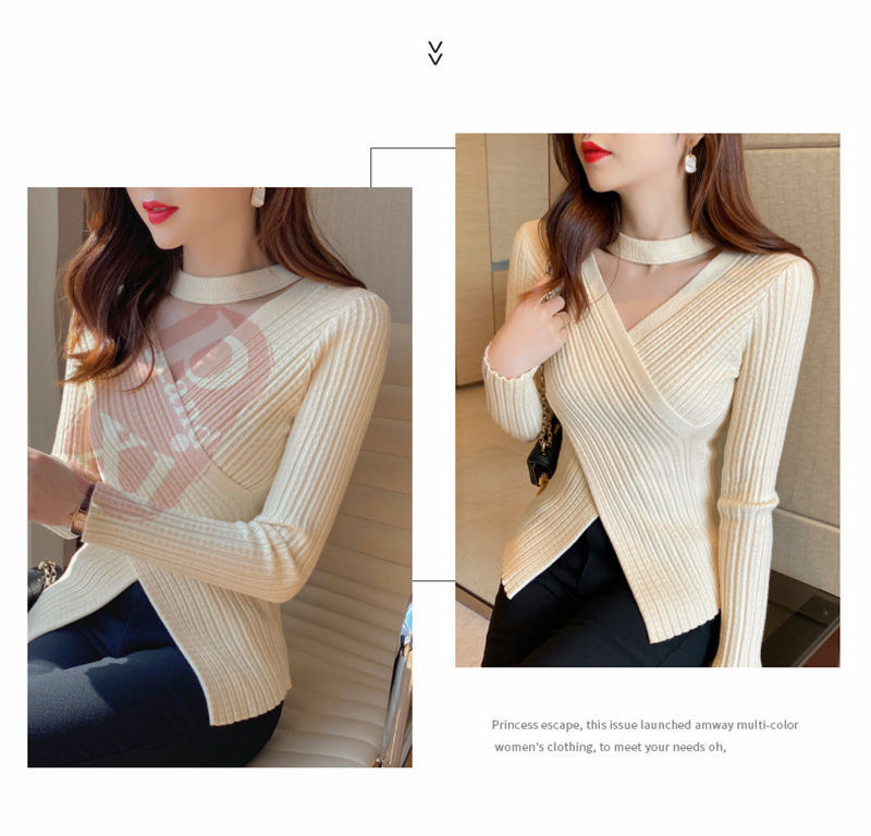 ニットセーター レディース 秋冬 40代 長袖 ニットトップス 送料無料 ゆったりプルオーバー セーター パフスリーブ 無地 ショット丈 厚手 おしゃれ 