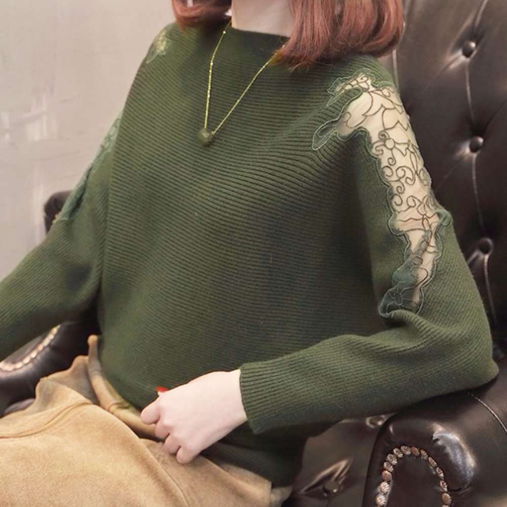 ドルマン ニット トップス ボートネック上品  