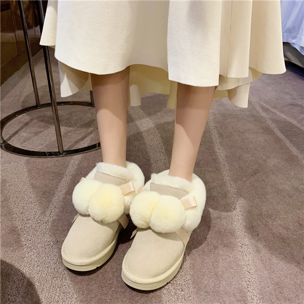 スノーブーツ ムートンブーツ 可愛い レディース ショートブーツ 冬靴 スエード モカシン 防寒 内ボア ブーツ もこもこ ファー 裏起毛 