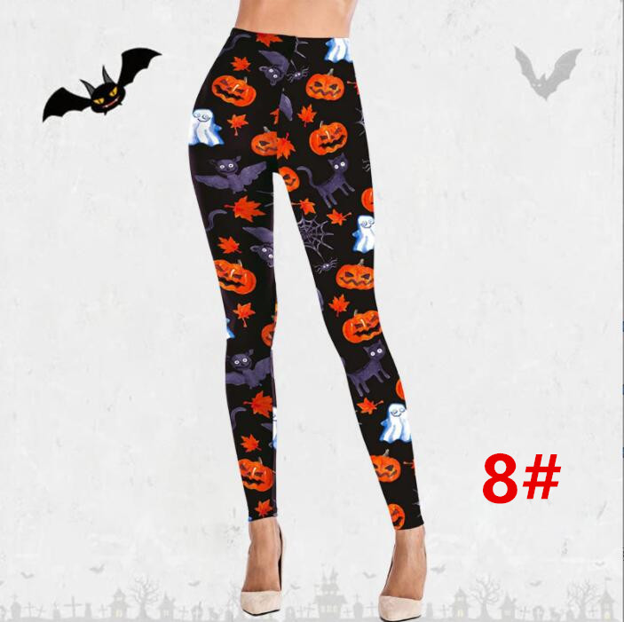 ハロウィンヨガパンツ ヒップアップ トレーニング フィットネス エアロビクス ズボン 美脚 ランニングウェア ダンス衣装 ズボン エアロビクスウェア 