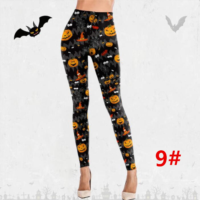 ハロウィンヨガパンツ ヒップアップ トレーニング フィットネス エアロビクス ズボン 美脚 ランニングウェア ダンス衣装 ズボン エアロビクスウェア 