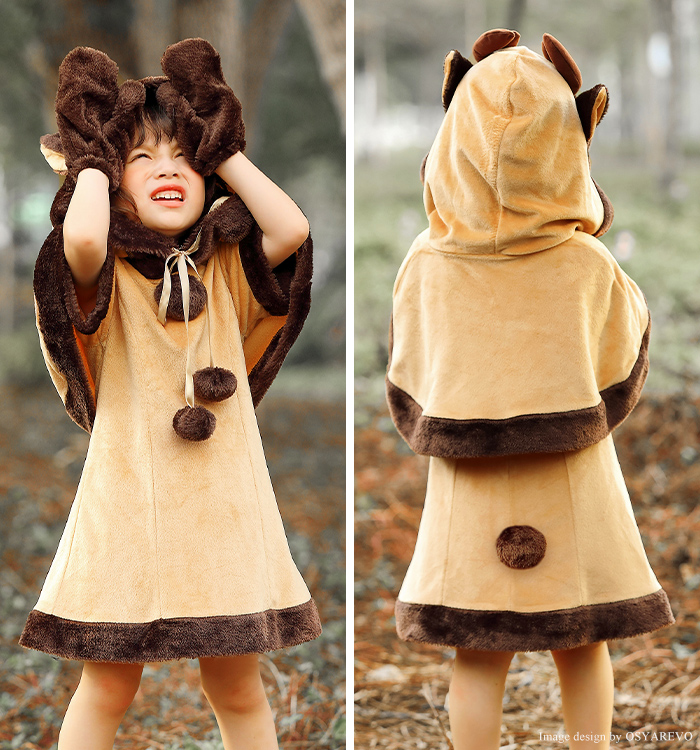 トナカイ プレ 女の子 子供 衣装 クリスマス 可愛い ワンピース トナカイプレ サンタ キッズ ポンチョ チューム 子ども用 トナカイ仮装 