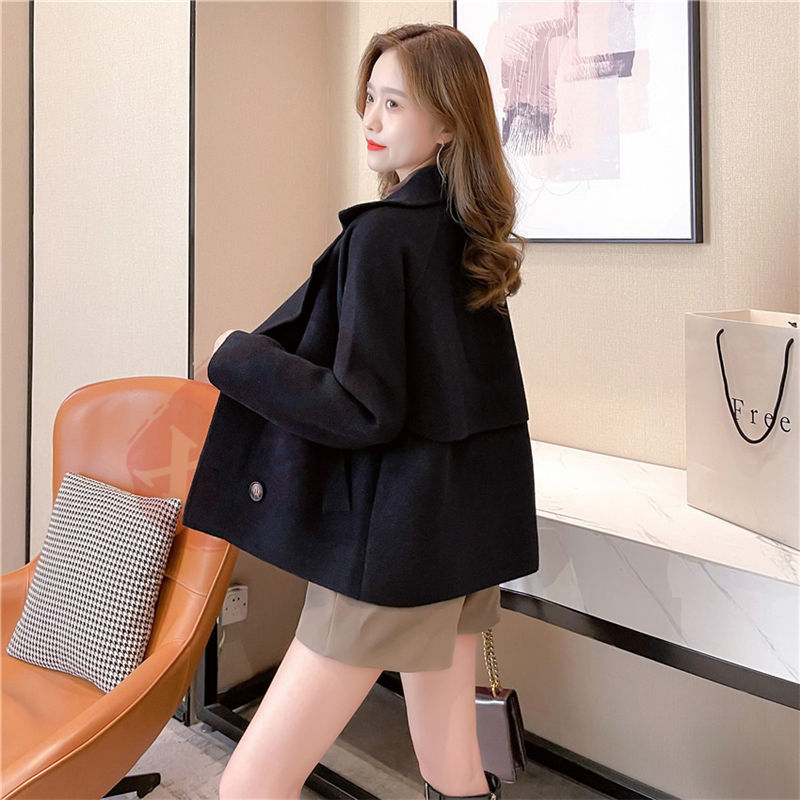 ジャケット レディース 40代 長袖ノーカラージャケット ショット丈ツイードコートアウター 秋服 卒業式 結婚式 オフィス 韓国風 通勤OL 入学式 七五三 送料無料 