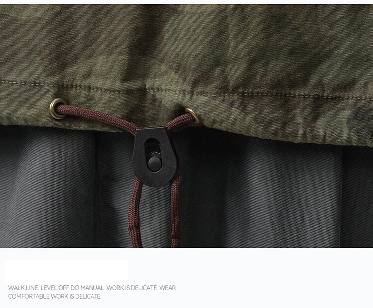 ミリタリージャケット メンズ カモフラージュ 迷彩柄 ハーフジップ フード付き メンズ ゆったり プルオーバーかっこいい ジャケット アメカジスタイル 