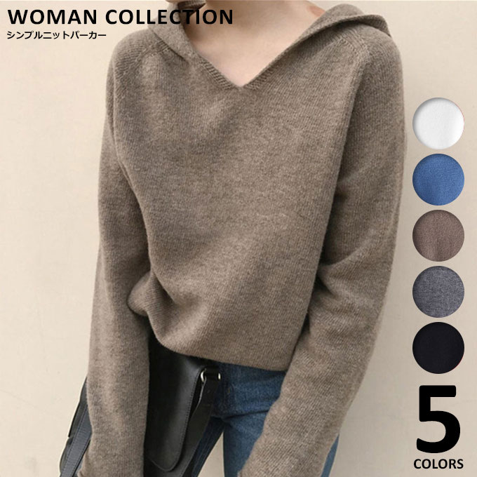 ニットレディース ニット Vネック 薄手 秋 。送料無料 ホワイト フリーサイズ グレー ブルー ベージュ ブラック 