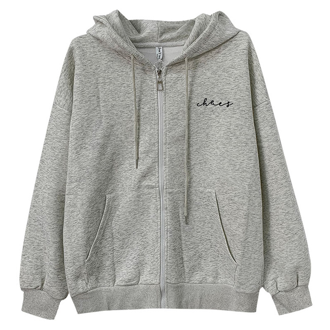 送料無料 スウェットレディース スウェットジャケット オーバーサイズ ジップアップ スウェット ドロップショルダー フード付き 前開き 