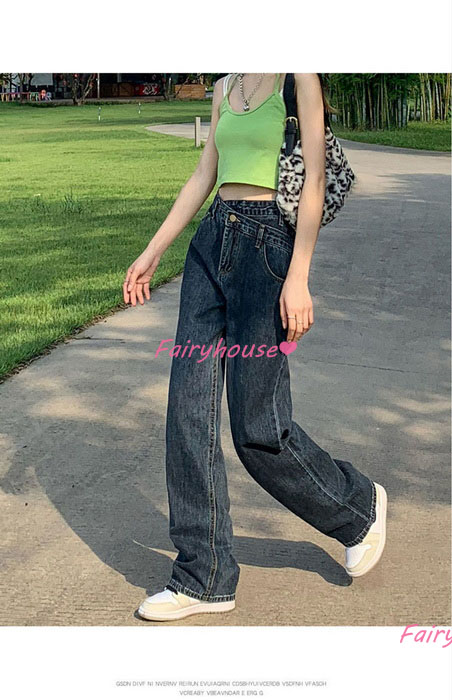 ジーンズ レディース デニムパンツ ストレート ジーパン ワイドパンツ 秋冬 ズボン ロングデニムワイドパンツ 春夏 ハイウエスト ゆったり着痩せ オシャレ30代 