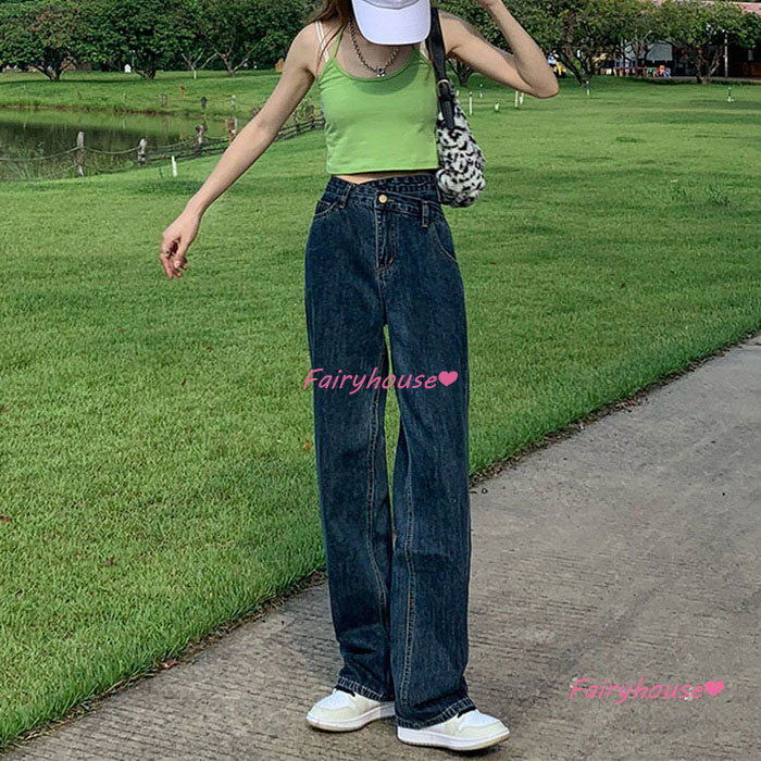 ジーンズ レディース デニムパンツ ストレート ジーパン ワイドパンツ 秋冬 ズボン ロングデニムワイドパンツ 春夏 ハイウエスト ゆったり着痩せ オシャレ30代 