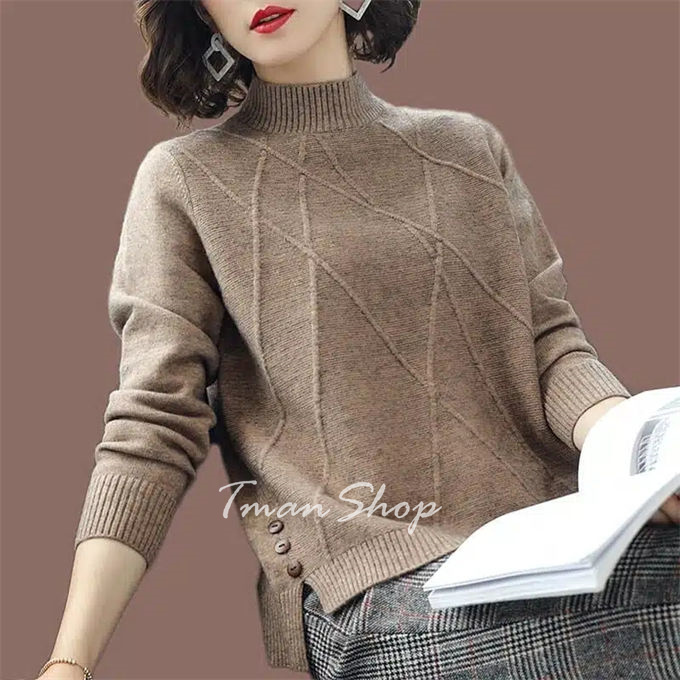 セーター レディース 厚手 長袖ニット プルオーバー タートルネック ニットセーター 30代 秋冬 40代 大きいサイズ オフィス 着痩せ 20代 お洒落 大人 女性 