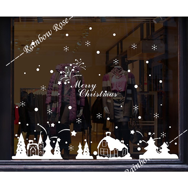 クリスマスステッカー 飾り 剥がせる 店舗飾り 雰囲気満 MERRY 小物 静電気シール 部屋 壁飾り CHRISTMAS 窓ステッカー 装飾品 