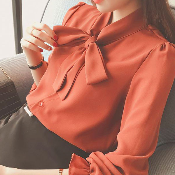 トップス 長袖 カットソー ブラウス レディース ゆったり 無地 シャツ 体型カバー 