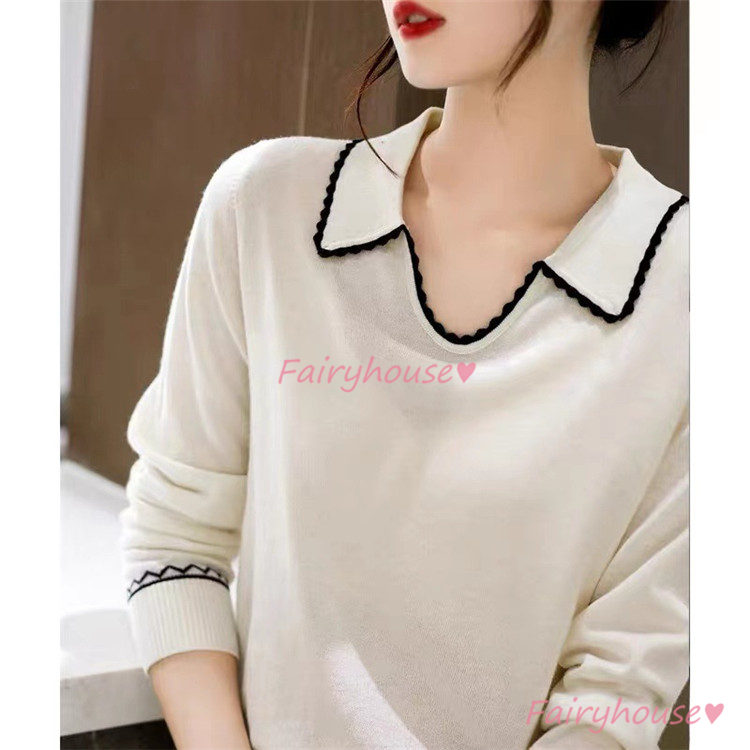 ニット セーター トップス レディース 秋冬 Vネック カジュアルニット ニットインナー 30代 着痩せ 通勤 長袖ニット オシャレ 40代 きれいめ 配色 