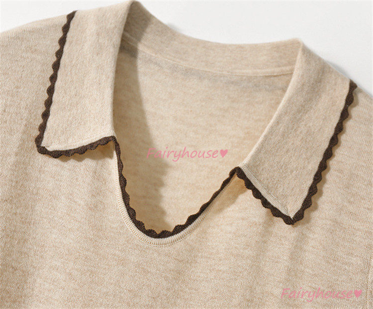 ニット セーター トップス レディース 秋冬 Vネック カジュアルニット ニットインナー 30代 着痩せ 通勤 長袖ニット オシャレ 40代 きれいめ 配色 