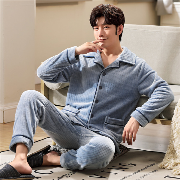 パジャマ メンズ 冬 暖かい 上下セット 長袖 前開き 40代 もこもこ あったか 30代 プレゼント 誕生日 お揃い 秋冬 部屋着 ルームウェア 