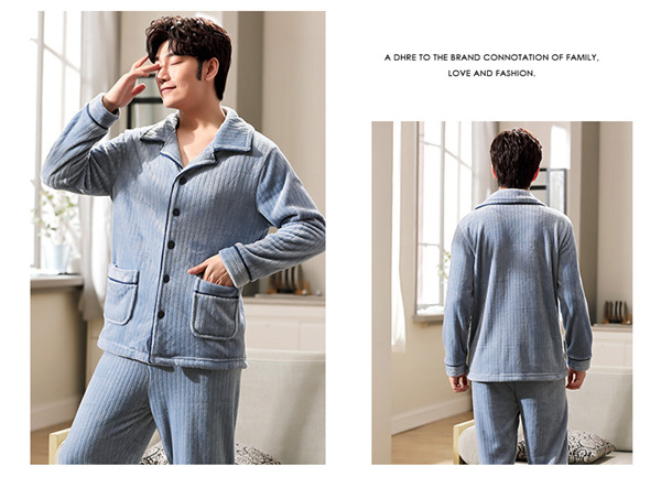 パジャマ メンズ 冬 暖かい 上下セット 長袖 前開き 40代 もこもこ あったか 30代 プレゼント 誕生日 お揃い 秋冬 部屋着 ルームウェア 