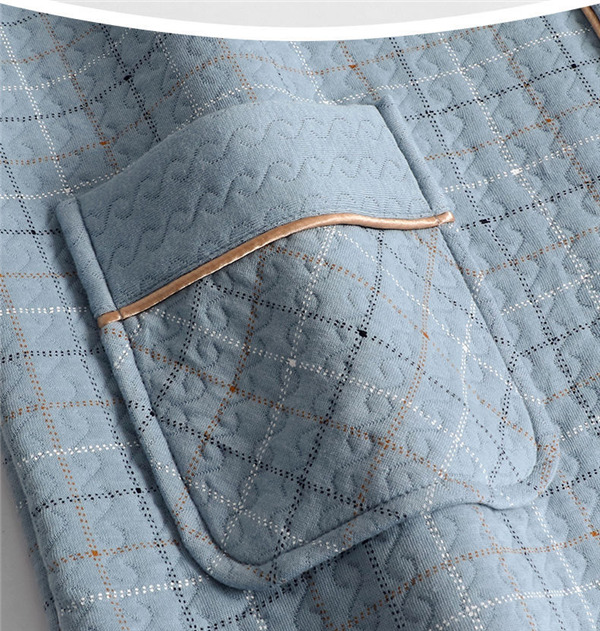 メンズ パジャマ キルトパジャマ 中綿 前開き ルームウェア 寝間着 長袖長ズボン 上下セット 襟付き 部屋着 保温 秋冬 セットアップ チェック柄 