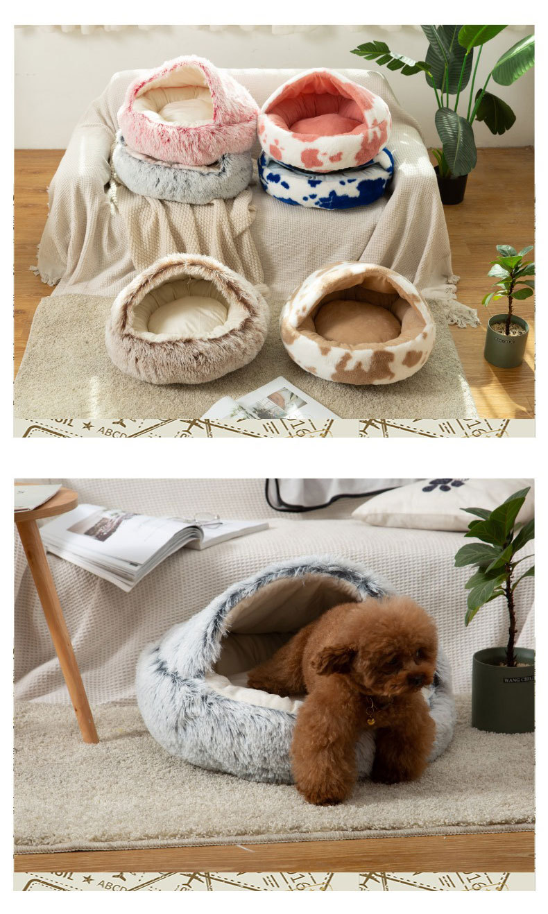 猫 ベッド 冬 猫ベッド クッション 寝袋 洗濯可能 小型犬 猫ハウス ぐっすり眠る 子犬 ドーム型 ペットベッド 柔らかい 小型犬 ふわふわ もこもこ 防寒 暖かい 