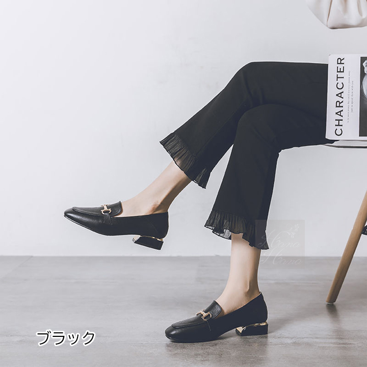 ローファー ビットローファー ローヒール チャンキーヒール ヒールローファー 春夏 秋冬 送料無料 あすつく 