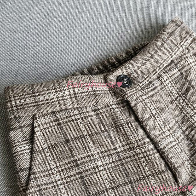 ワイドパンツ レディース 九分丈 通勤 チェック柄バギーパンツ ストレートズボンラシャ 秋冬 ビジネス おしゃれ ボ大きいサイズ 着痩せ40代50代30代 