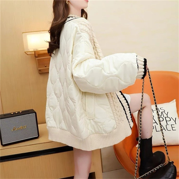 中綿コート レディース 40代 20代 軽い 秋冬 カーディガン レディース ショート丈 ユニセックス 中綿ジャケット 長袖 中綿ダウンコート 異素材 アウター 