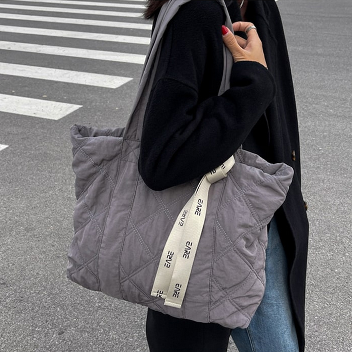 BA-218 トートバッグ キルティング トートバッグ レディース 大容量 通勤 撥水 A4 ナン 送料無料 軽量 大きめ ポケット エコバッグ 通学 韓国 