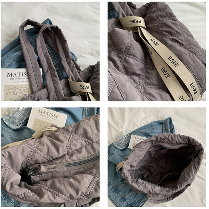 BA-218 トートバッグ キルティング トートバッグ レディース 大容量 通勤 撥水 A4 ナン 送料無料 軽量 大きめ ポケット エコバッグ 通学 韓国 