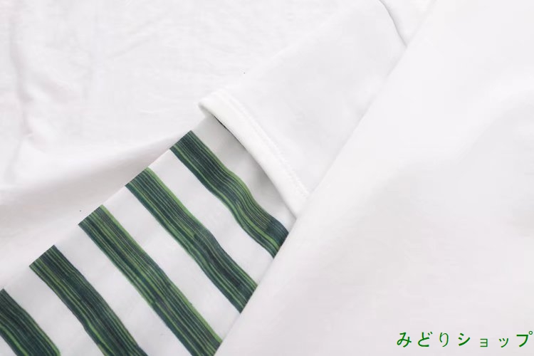 Tシャツ カットソー ボーダー レイヤード 重ねる風 長袖 レディース 森ガール 