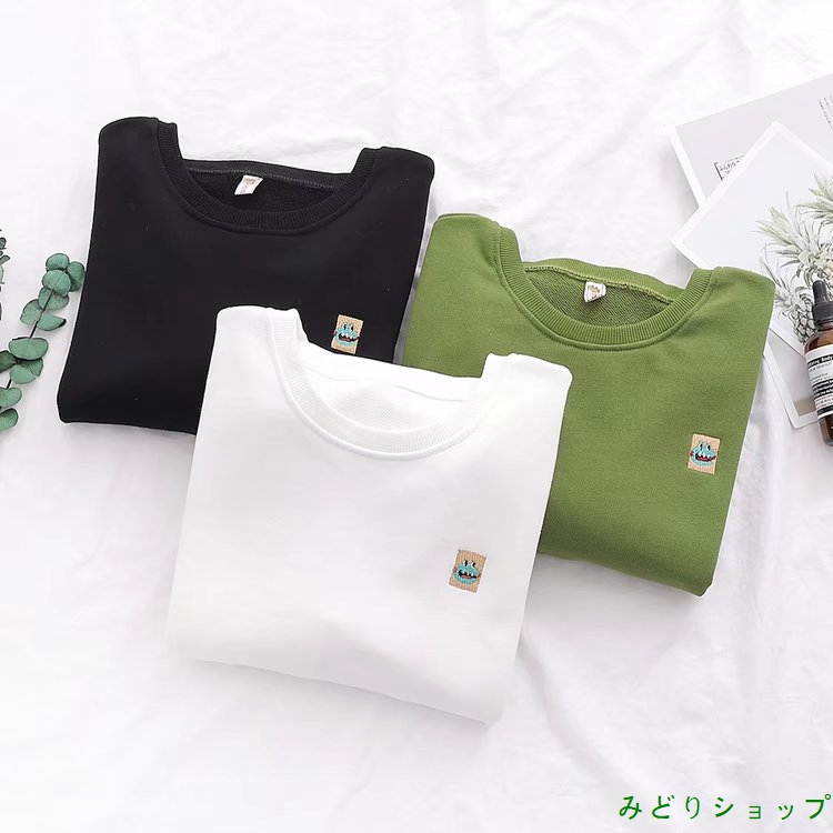 Tシャツ カットソー ボーダー レイヤード 重ねる風 長袖 レディース 森ガール 