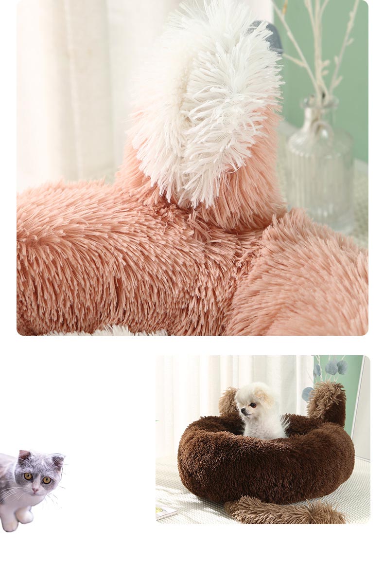 ペットベッド 丸型 ウサギ型 洗える 可愛い 猫ベッド 兎耳 ペットソファーキャット 小型犬 犬ベッド 大型犬 ふわふわ ドッグ 柔らか 中型犬 ペットクッション 